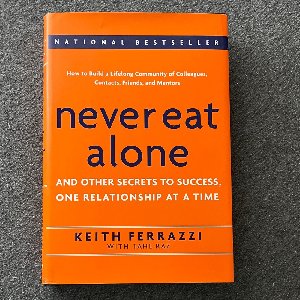 NEVER EAT ALONE Keith Ferrazzi Networking
Secrets to Success